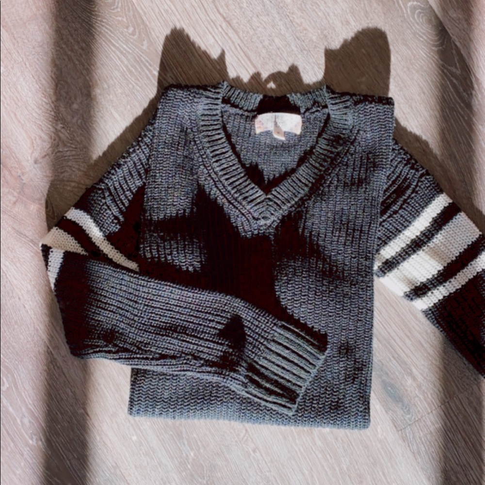 Soft striped jersey sweater ✨